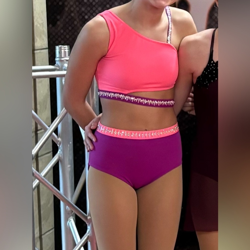 Emerald City XS Custom Stoned Dance Costume